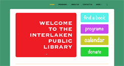 Desktop Screenshot of interlakenpubliclibrary.org