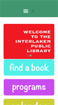Mobile Screenshot of interlakenpubliclibrary.org