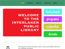 Tablet Screenshot of interlakenpubliclibrary.org